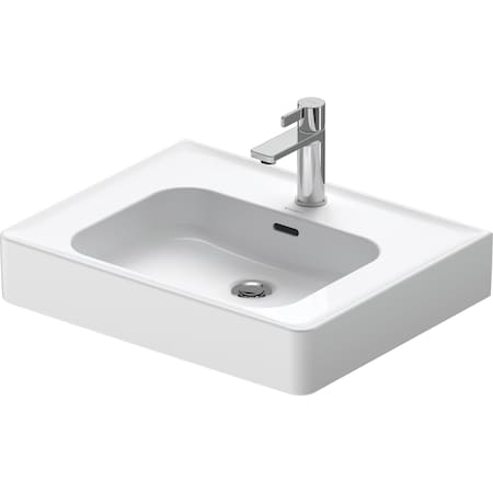 Duravit Soleil By Starck Sink 23 5/8  White High Gloss, Number Of Faucet Holes: 1, Overflow - 2377600000